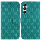 For Samsung Galaxy A05s Double 8-shaped Embossed Leather Phone Case(Green) - 1