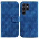 For Samsung Galaxy S24 Ultra 5G Double 8-shaped Embossed Leather Phone Case(Blue) - 1