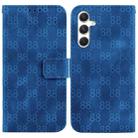 For Samsung Galaxy S24+ 5G Double 8-shaped Embossed Leather Phone Case(Blue) - 1
