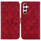 For Samsung Galaxy S24 5G Double 8-shaped Embossed Leather Phone Case(Red) - 1