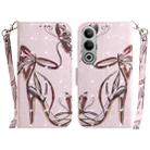 For OnePlus Nord CE4 5G 3D Colored Horizontal Flip Leather Phone Case(Butterfly High-heeled) - 1