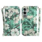 For OnePlus Nord CE4 5G 3D Colored Horizontal Flip Leather Phone Case(Watercolor Flower) - 1