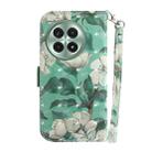 For OnePlus Ace 3 Pro 3D Colored Horizontal Flip Leather Phone Case(Watercolor Flower) - 3