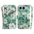 For OnePlus Nord 4 3D Colored Horizontal Flip Leather Phone Case(Watercolor Flower) - 1