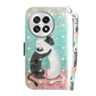 For OnePlus 13 3D Colored Horizontal Flip Leather Phone Case(Black White Cat) - 3