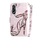 For OnePlus Ace 5 Ultra / Nord 5 5G 3D Colored Flip Leather Phone Case(Butterfly High-heeled) - 3