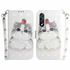 For OnePlus Ace 5 Ultra / Nord 5 5G 3D Colored Flip Leather Phone Case(Cute Cat) - 1
