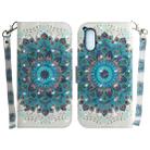 For Sony Xperia 5 V 3D Colored Horizontal Flip Leather Phone Case(Peacock Wreath) - 1