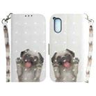 For Sony Xperia 5 V 3D Colored Horizontal Flip Leather Phone Case(Pug) - 1