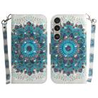 For Sony Xperia 1 VI 3D Colored Horizontal Flip Leather Phone Case(Peacock Wreath) - 1