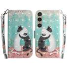 For Sony Xperia 1 VI 3D Colored Horizontal Flip Leather Phone Case(Black White Cat) - 1