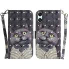 For Sony Xperia 5 VI 3D Colored Horizontal Flip Leather Phone Case(Hug Cat) - 1