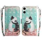 For Sony Xperia 5 VI 3D Colored Horizontal Flip Leather Phone Case(Black White Cat) - 1