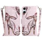 For Sony Xperia 10 VI 3D Colored Horizontal Flip Leather Phone Case(Butterfly High-heeled) - 1