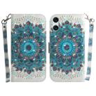 For Sony Xperia 10 VI 3D Colored Horizontal Flip Leather Phone Case(Peacock Wreath) - 1