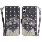 For Sony Xperia 10 VI 3D Colored Horizontal Flip Leather Phone Case(Hug Cat) - 1