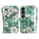 For Sony Xperia 1 VII 3D Colored Horizontal Flip Leather Phone Case(Watercolor Flower) - 1