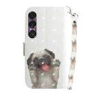 For Sony Xperia 1 VII 3D Colored Horizontal Flip Leather Phone Case(Pug) - 3