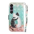 For Sony Xperia 1 VII 3D Colored Horizontal Flip Leather Phone Case(Black White Cat) - 3