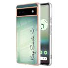 For Google Pixel 6a Electroplating Dual-side IMD Phone Case(Smile) - 1