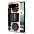 For Google Pixel 6a Electroplating Dual-side IMD Phone Case(Retro Radio) - 1