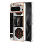 For Google Pixel 8 Pro Electroplating Dual-side IMD Phone Case(Retro Radio) - 1