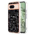 For Google Pixel 8a Electroplating Dual-side IMD Phone Case(Equation) - 1