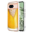 For Google Pixel 8a Electroplating Dual-side IMD Phone Case(Draft Beer) - 1