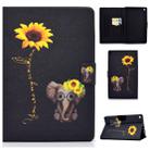 For Amazon Kindle Fire HD 8 (2016) / (2017) Voltage Painted Pattern Tablet PC Protective Leather Case with Bracket & Card Slot & Sleep / Wake-up & Anti-skid Strip(Chrysanthemum Elephant) - 1