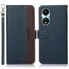 For Honor X5 Plus KHAZNEH Litchi Texture Leather RFID Phone Case(Blue) - 1