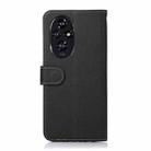 For Honor 200 5G KHAZNEH Litchi Texture Leather RFID Phone Case(Black) - 3