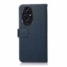 For Honor 200 5G KHAZNEH Litchi Texture Leather RFID Phone Case(Blue) - 3