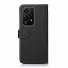 For Honor 200 Lite Global KHAZNEH Litchi Texture Leather RFID Phone Case(Black) - 3