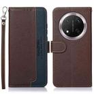 For Honor X9c KHAZNEH Litchi Texture Leather RFID Phone Case(Brown) - 1