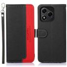 For Honor 400 Lite KHAZNEH Litchi Texture Leather RFID Phone Case(Black) - 1