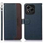 For Honor 400 Lite KHAZNEH Litchi Texture Leather RFID Phone Case(Blue) - 1