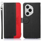 For Honor 400 Pro Global 160.8mm KHAZNEH Litchi Texture Leather RFID Phone Case(Black) - 1