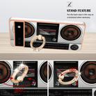 For Google Pixel 6a Electroplating Dual-side IMD Phone Case with Ring Holder(Retro Radio) - 3
