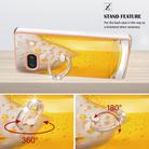 For Google Pixel 7a Electroplating Dual-side IMD Phone Case with Ring Holder(Draft Beer) - 3