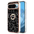 For Google Pixel 9 Electroplating Dual-side IMD Phone Case with Ring Holder(Equation) - 1