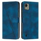 For Nokia C110 Dream Triangle Leather Phone Case with Lanyard(Blue) - 1