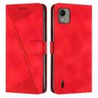 For Nokia C110 Dream Triangle Leather Phone Case with Lanyard(Red) - 1