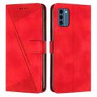 For Nokia C300 Dream Triangle Leather Phone Case with Lanyard(Red) - 1