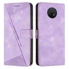 For Nokia G10 / G20 / G30 Dream Triangle Leather Phone Case with Lanyard(Purple) - 1