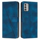 For Nokia G42 Dream Triangle Leather Phone Case with Lanyard(Blue) - 1