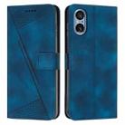 For Sony Xperia 5 V Dream Triangle Leather Phone Case with Lanyard(Blue) - 1