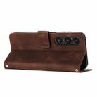 For Sony Xperia 1 VI Dream Triangle Leather Phone Case with Lanyard(Brown) - 3