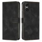 For Sony Xperia 5 VI Dream Triangle Leather Phone Case with Lanyard(Black) - 1