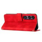 For Sony Xperia 1 VII Dream Triangle Leather Phone Case with Lanyard(Red) - 3