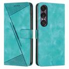 For Sony Xperia 1 VII Dream Triangle Leather Phone Case with Lanyard(Green) - 1